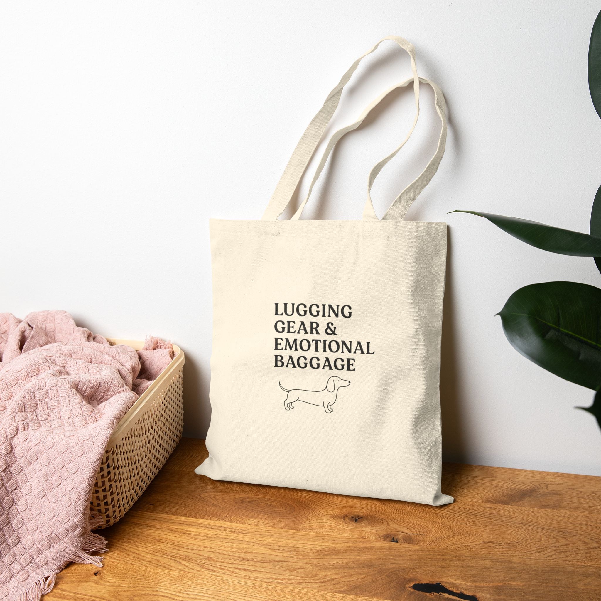 Lugging Gear & Emotional Baggage — Tote Bag