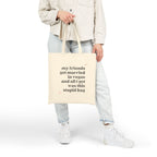 Friends Got Married in Vegas, Funny Wedding Tote Bag, Bridal Party Gift, Unique Wedding Favor