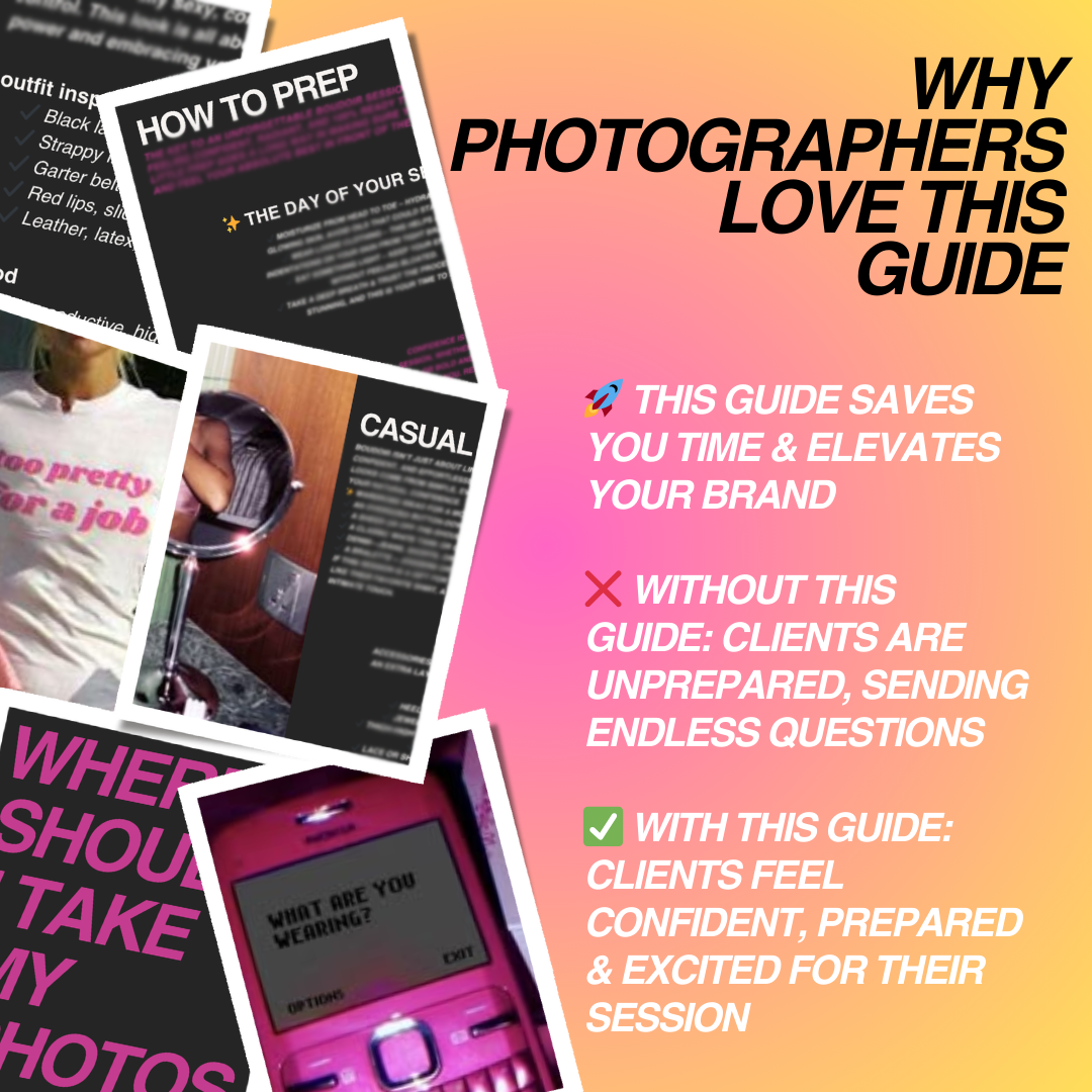 The Ultimate Boudoir Client Prep Guide ✨