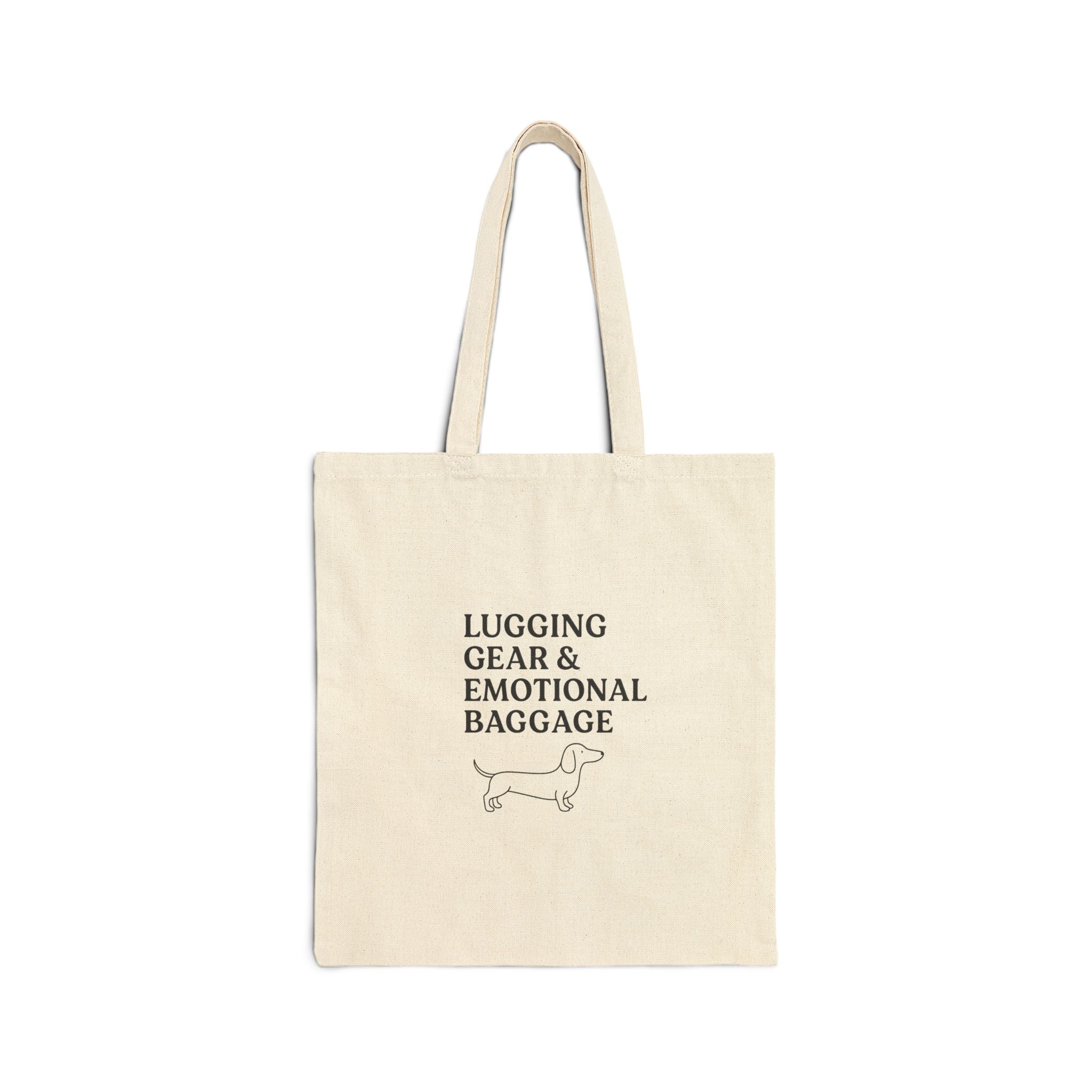 Lugging Gear & Emotional Baggage — Tote Bag